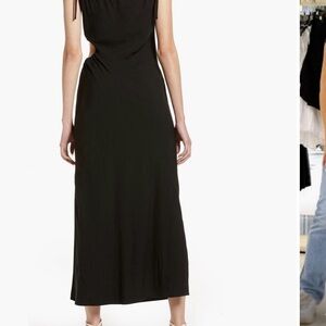 & Other Stories Black Backless Dress
